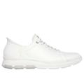 Skechers Men's Slip-ins Mark Nason: Casual Glide Cell Shoes | Size 12.0 | White | Leather/Synthetic/Textile