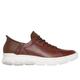 Skechers Men's Slip-ins Mark Nason: Casual Glide Cell Shoes | Size 12.0 | Cognac | Leather/Synthetic/Textile