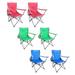 Four Seasons Courtyard Self-Enclosing Lightweight Quad Chair Multicolor(6 Pack)