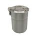 Arealer Camping Cup Stainless Steel Coffee Mug Portable Cooking Pot 1L with Lid Folding Handle for Camping Picnic Hiking Backpacking