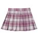 renvena Kid Girls Casual High Waisted Pleated Skater Tennis Skirts School Uniform with Lining Shorts Pink 13-14