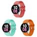 EIHAIHIS (1Pack3Pack) 20mm No Gaps Silicone Sport Bands for Galaxy Watch 5 40/44mm Watch 5 Pro 45mm Samsung Galaxy Watch 4 40/44mm Classic 42/46mm Samsung Galaxy Active 2/3 Elastic Quick Release Strap