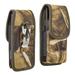 Luxmo Belt Holster Case (with LED Keychain Flashlight) Vertical Rugged Nylon [Card Slots & Pen Holder] Phone Carrying (Fits with Cases) Case Pouch for FairPhone 4 - Camo