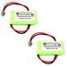 SPS Brand 2.4 V 500 mAh Replacement Battery for Panasonic ERP506 Cordless Phone (2 PACK)