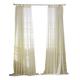 YQCZ Elegance Chiffon Curtains Embroidery White Net Curtain Sheer Voile Curtains Transparent Blackout Window Treatments Bedroom Living Room Readymade Curtain Hook Style