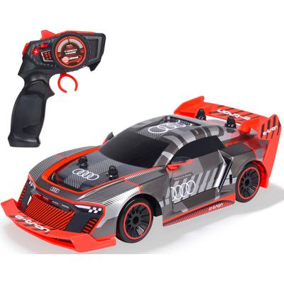 RC-Auto DICKIE TOYS "Audi S1 E-Tron Quattro Drift Car" Fernlenkfahrzeuge schwarz (schwarz, rot) Kinder Ab 6-8 Jahren