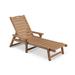 Red Barrel Studio® Oria Outdoor Chaise Lounge Plastic in Brown | 17 H x 30 W x 76.4 D in | Wayfair 39EBDF0108A64D7BB1697B553323A502