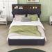 Ivy Bronx Gabrieljohn Standard Bed Upholstered, Wood in Gray | 44 H x 60 W in | Wayfair C4D016BE6FFB46FE92E4865D5C87C1AE
