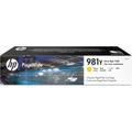 HP 981Y Yellow High Yield Ink Cartridge 183ml for HP PageWide Enterprise Color 556/586 - L0R15A