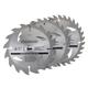 Silverline TCT Circular Saw Blades 16, 24, 30T 3pk 135 x 12.7 - 10mm Ring 704410