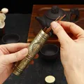 Boîte de rangement d'encens en métal imperméable pour hommes rétro bouddha artisanat d'instituts