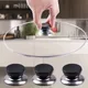 Couvercle de casserole universel avec bouton de remplacement supérieur verre en silicone