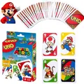 Mattel UNO Super Mario Bros Card Games UNO FLIP Family Funny Entertainment Board Game Cards Poker