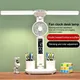 Rechargeable Table Lamp for Study Desk Lamp Reading Light Led Table Light with Fan Led Clock