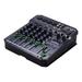 moobody T6 Portable 6-Channel Sound Card Mixing Console Audio Mixer Built-in 16 DSP 48V Phantom power Supports BT Connection MP3 Player Recording Function 5V power Supply for DJ Network Live Broadca
