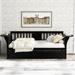 Pine Daybed with Trundle Bed and Small Side Tables, Multi-functional Sofa Bed