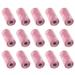 1 Roll of 15Pcs Pet Claw Printed Bags Pet Waste Bag Pet Poop Bags Pouch Holder Disposable Garbage Bags (Pink)