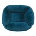 Gespout Plush Square Pet Bed Large Medium and Small Dog Sleep Bed in Autumn and Winter Dog Bed Cat Bed Pet Mat Blue M