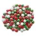 Creative Stuff Glass - Varied Mixes - Glass Gems - Vase Fillers - Aquarium Decorations (4 lb Opal Christmas Mix)