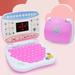 Laptop English Learning Toy Electronic Portable Children Baby Learning Toy Simulation Computer Early Educational Toy Computer Toy That Clicks Baby Computer Toy Toddler Computer Toy Age 2-4 Pink