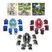 Mairbeon 7Pcs/ Set Kids Safety Knee Pad Wear Resistant Sweat Absorption Accessory Cycling Helmet Knee Elbow Pad Set for Riding