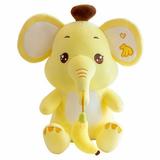 Baby Animated Stuffed Plush Elephant Cute Elephant Stuffed Animal Toy Cartoon Banana Baby Elephant Plush Toy Proboscis Baby Elephant Doll Doll Perfect Gifts For Kids