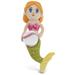 DolliBu Green Mermaid Stuffed Animal with Baseball Plush - Soft Huggable Green Mermaid Adorable Playtime Plush Toy Cute Wildlife Gift Super Soft Plush Doll Animal Toy for Kids and Adults - 14 Inch