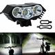 Bicycle bike HeadLight Head Light Lamp Torch Flashlight 3 x CREE XM L T6 LED