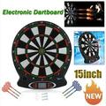 BuyWeek Professional Electronic Easy Hanging Dartboard with 6pcs Darts Safe Dart Board Set for Classic Toys Indoor Outdoors Party Games
