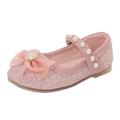 QIANGONG Toddler Shoes Girl Shoes Leather Shoes Single Shoes Children Dance Shoes Girls Performance Shoes (Color: Pink Size: 32 )