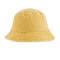 ManxiVoo hats Unisex Double Side Wear Reversible Bucket Hat Trendy Cotton Twill Canvas Sun Fishing Hat Fashion Cap sun hats for women Yellow