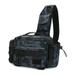 Walmeck Multifunctional Fishing Tackle Bag Water-resistant Fishing Sling Pack Waist Bag Reel Lure Storage Organizer Bag