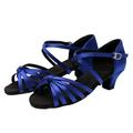 Fzm Dance Shoes For Women Women s Fashionable Soft Sole Comfortable Non Slip Latin Dance Shoes Blue US Size 9