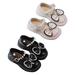 eczipvz Toddler Shoes Girl S Leather Shoes Dress Shoes Princess Shoes Bow Shiny Pearl Fairy Shoes for Toddler Girls Girl Tennis Shoes (Black 10.5 Little Child)