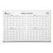 1PC AbilityOne 7110015550295 SKILCRAFT Quartet Cubicle Calendar Board Four Month 24 x 36 White Surface Aluminum Frame