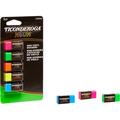 Ticonderoga Neon Mini Erasers - Neon Pink Neon Green Neon Orange Neon Yellow Neon Blue - Vinyl - 5 / Pack - Latex-free Soft Smudge-free Residue-free Non-abrasive Non-tearing Non-toxic