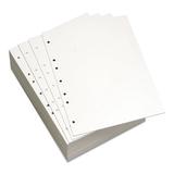 1PC Lettermark Custom Cut-Sheet Copy Paper 92 Bright 7-Hole Side Punched 20 lb Bond Weight 8.5 x 11 White 500/Ream