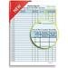 Patient Sign-in Sheets 8-1/2 X 11 (Blue) Out of the Country Check Box - Carbonless Form (Lot of 250 Sheets) HIPAA Compliant
