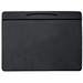 HTYSUPPLY Black Leatherette Conference Table Pad with Pen Well 17 by 14-Inch