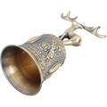 1pc Hand Ring Bell Desktop Toys Vintage Toys Water Table Toys Sleigh Bells Christmas Hand Jingle Bell Santa Hand Bell Zinc Alloy Table Bell Zinc Alloy Hand Bell Call Jingle Wedding