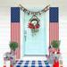 Cptfadh banner flags Independence Day Patriotic Decoration and Stripes Porch Sign Hanging Banner Flag for Yard Indoor Outdoor Party 12 X 72 Inch