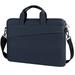 Men Women Solid Color Laptop Sleeve Shoulder Bag Briefcases for 13 14 15 15.6 Laptopï¼ŒNavy blue