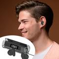 Yyeselk Bluetooth Wireless Earbuds With LED Display Immersive Sound Premium Deep Bass Hi-Fi Stereo Headset Bluetooth 5.3 Ear buds with Mics Call Noise Cancelling Lightweight Earphones