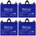 12V 35AH GEL NB Replacement Battery Compatible with Majors Mobisist Liberty 524 Fold Power Chair - 4 Pack