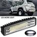 Gpoty 12V-24V 24 LED Car Light Bar 72W 6000K Super Bright Car LED Work Light IP67 Waterproof Flood Spot Light LED Off Road Head Light Driving Light for SUV ATV Vehicle Car Truck Boat