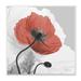 Stupell Industries Translucent Red Poppy Floral Modern Flower Botanical & Floral Photography Unframed Art Print Wall Art 12 x 12