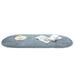 Soft Area Rugs Oval Plush Area Rug Fluffy Carpets Non Skid Soft Shaggy Floor Carpet Mat for Bedroom Living Room Gray