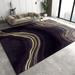 Purple Black Gold Marble Texture Area Rug Modern Abstract Light Luxury Small Carpet Floor Rugs Washable Non-Slip Breathable Portable For Boy Girl Living Room Bedroom Decor 5 x 7