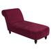CJC Armless Lounge Chaise Slipcover Velvet Chaise Chair Covers Stretch Chaise Couch Cover 10 Colors