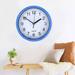 Silent Wall Clock Silent Round Wall Clock 8 Inch Battery Operated Wall Clock for Living Room Home Bedroom Kitchen